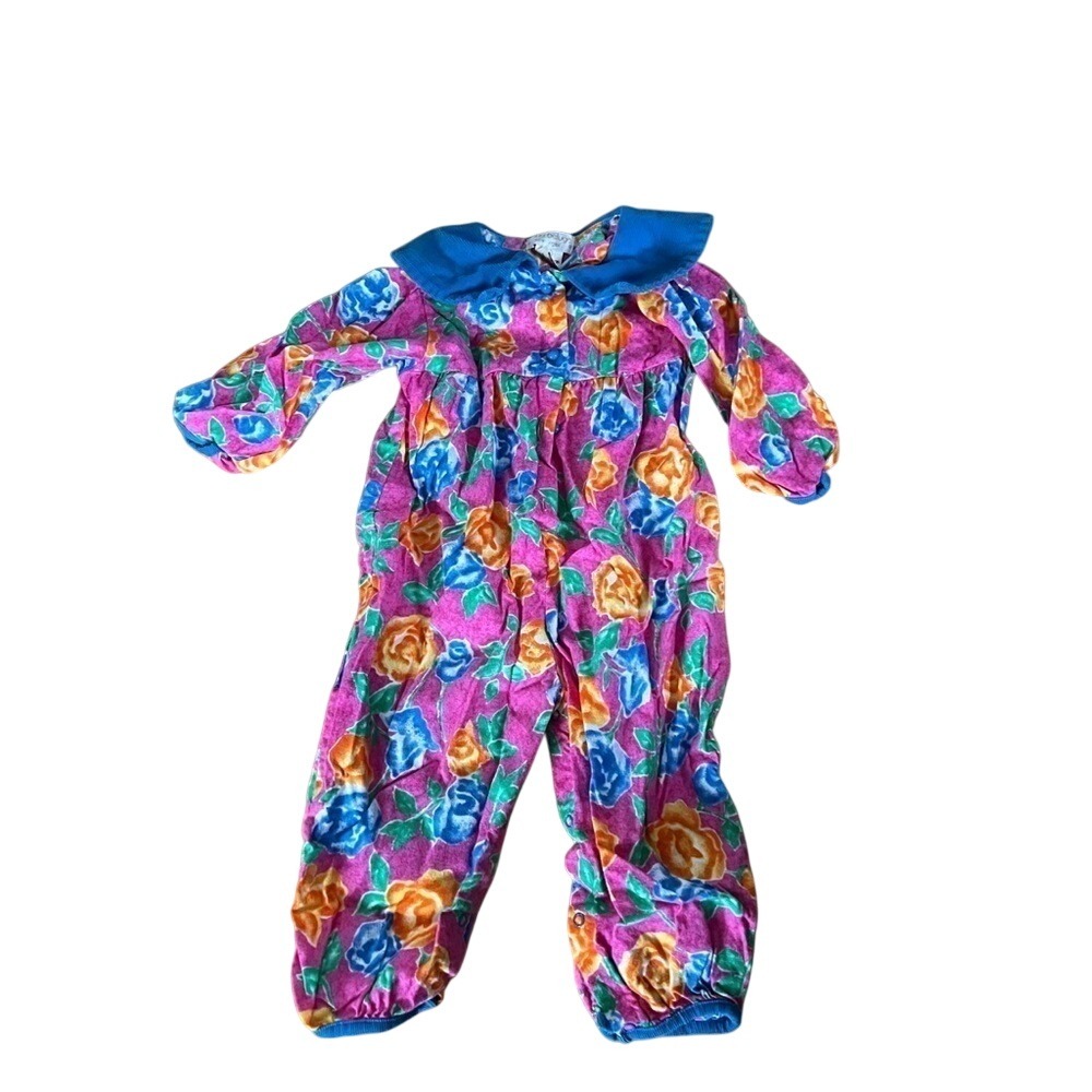 Baby Beluga New York vintage‎ floral patterned infant bubble jumper